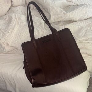 Coach Dark Brown Leather Briefcase